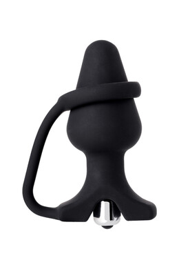 Анальная вибропробка с эрекционным кольцом Erotist Discoverer