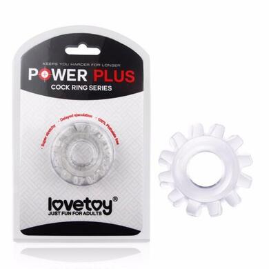 Эрекционное прозрачное кольцо Power Plus Cock Ring