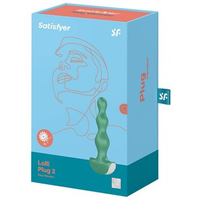 Анальная виброелочка зеленая Satisfyer Lolli Plug 2