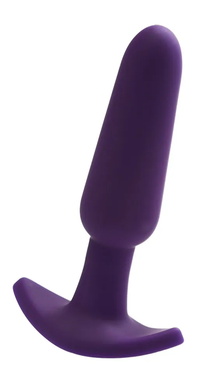 Перезаряжаемая анальная пробка с вибрацией фиолетовая Bump