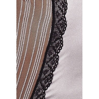 Шикарный серебристый корсет и трусики Casablanca L/XL