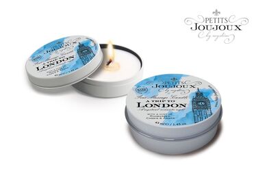 Массажная свеча Petits Joujoux London с ароматом ревеня, амбры и чёрной смородины (43 мл)