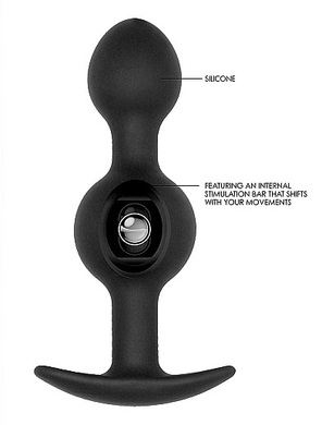 Анальная пробка со смещённым центром тяжести Self Penetrating Butt Plug №90