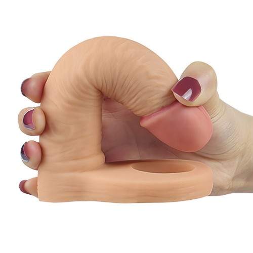 Реалистичная насадка для двойного проникновения The Ultra Soft Double 15 см