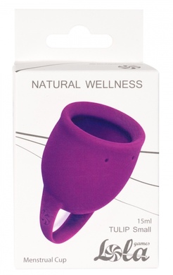 Менструальная чаша фиолетовая Natural Wellness Tulip (15 мл)