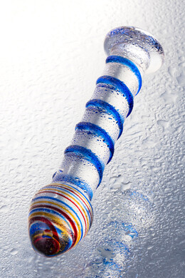 Нереалистичный фаллос Sexus Glass из стекла