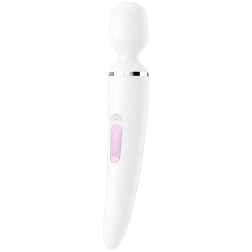 Вибромассажер перезаряжаемый белый Wand-er Women Satisfyer 