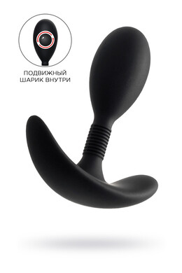 Анальная втулка со смещенным центром тяжести черная A-Toys Tord S