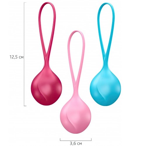 Набор вагинальных шариков Strengthening Balls Satisfyer (3 шт)