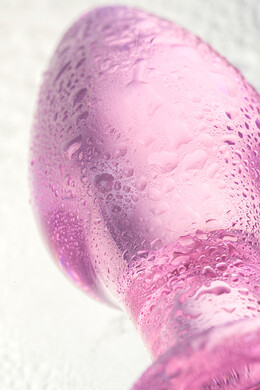 Анальная втулка стеклянная Sexus Glass розовая