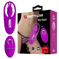 Вибратор для ношения с трусиками и пультом Prretty Love Wild Rabbit