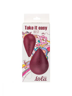 Перезаряжаемое виброяйцо красное с пультом дистанционного управления Take it Easy Best