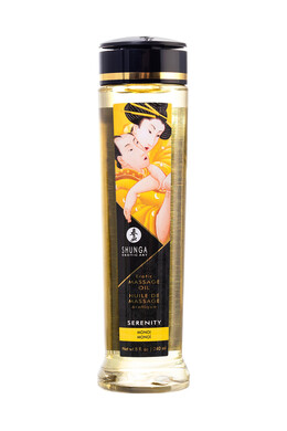 Натуральное возбуждающее масло для массажа Shunga Serenity с цветочным ароматом (240 мл)