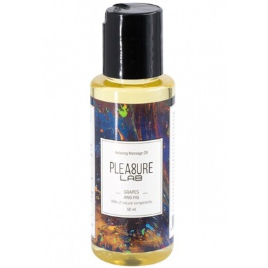 Массажное масло с ароматом винограда и инжира и эфирным маслом-афродизиаком иланг-иланга Pleasure Lab Relaxing (50 мл)