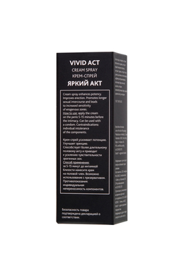 Крем-спрей для мужчин для повышения потенции и улучшения эрекции Erotist Vivid Act (30 мл)