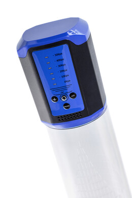 Автоматическая вакуумная помпа для пениса синяя Sexus Men Expert Ragnar