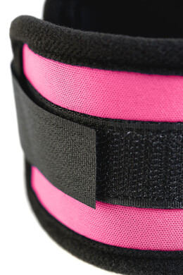 Оковы на ноги чёрно-розовые из неопрена Theatre