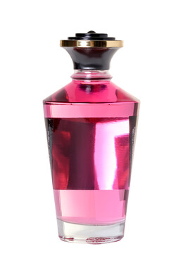 Съедобное разогревающее массажное масло со вкусом малины Shunga Raspberry Feeling (100 мл)