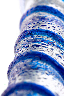 Двусторонний стеклянный фаллоимитатор Sexus Glass 19 см