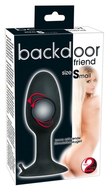 Анальная пробка со смещенным центром тяжести Backdoor Friend, размер S