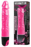 Реалистичный вибратор розового цвета Baile 24 см