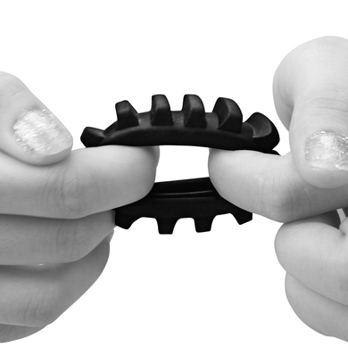 Эрекционное черное кольцо Power Plus Coock Ring