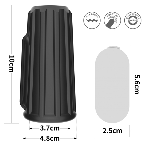 Рельефная вибронасадка на пенис Vibrating Ridge Knights Ring