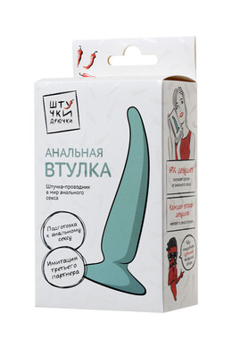 Анальная втулка голубая "Штучки-Дрючки"