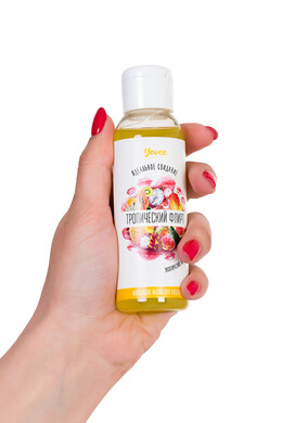 Съедобное массажное масло Yovee со вкусом экзотических фруктов (100 мл)