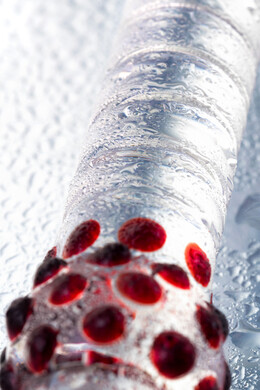 Двусторонний стеклянный фаллос Sexus Glass 22 см