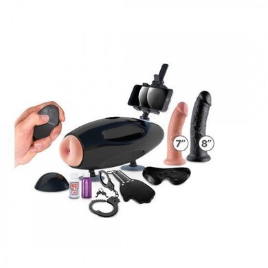 Универсальная секс-машина для двоих + пульт ДУ Fetish Fantasy черная