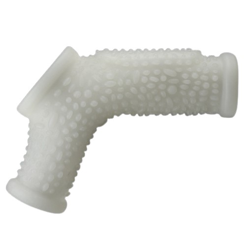 Рельефная вибронасадка на пенис и мошонку Vibrating Drip Knights Ring with Scrotum Sleeve