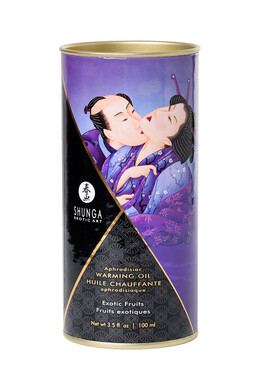 Съедобное разогревающее массажное масло со вкусом экзотических фруктов Shunga Exotic Fruits (100 мл)