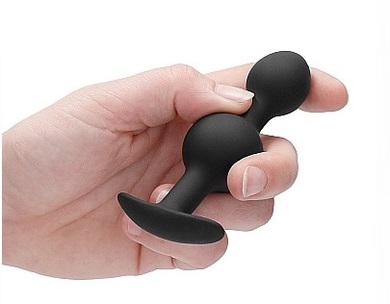 Анальная пробка со смещённым центром тяжести Self Penetrating Butt Plug №90