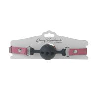 Кляп 4.5 см с розовыми ремнями