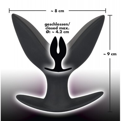 Раскрывающаяся анальная пробка Black Velvets Anchor Plug