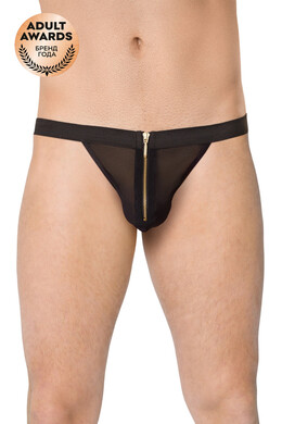 Стринги мужские с замочком черные SoftLine Collection, OS