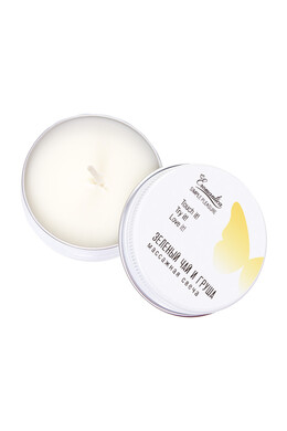 Свеча массажная Eromantica "Зелёный чай и груша" (30 мл)