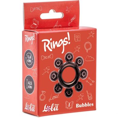 Эрекционное кольцо черное Rings Bubbles