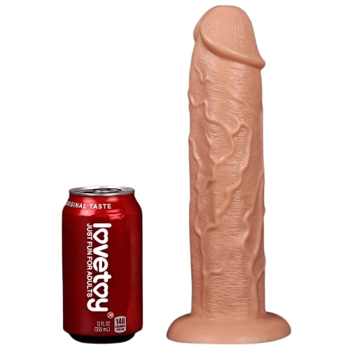 Большой фаллос на присоске Lovetoy Realistic Long Dildo 28 см