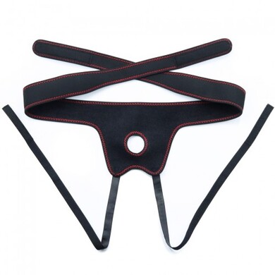 Страпон телесный с вибрацией Vibrating Easy Strapon Set 18 см