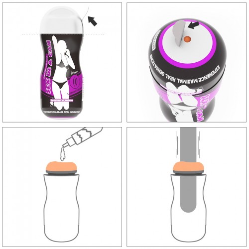 Мастурбатор-вагина в банке LoveToy Sex In A Can Vagina Stamina Tunnel