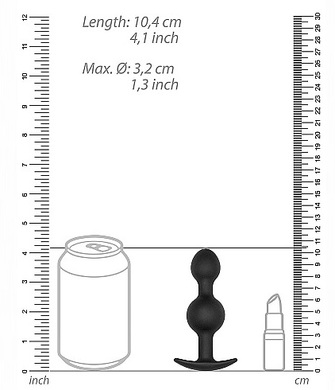 Анальная пробка со смещённым центром тяжести Self Penetrating Butt Plug №90