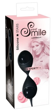 Вагинальные шарики черные Sweet Smile Love Balls Sporty