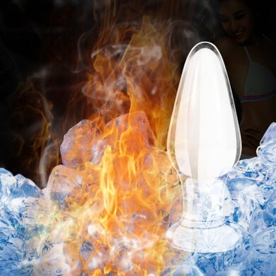 Анальная пробка из стекла прозрачная Glass Romance 10 см