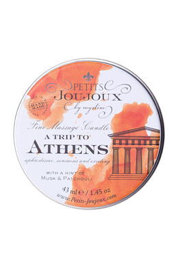 Массажная свеча Petits Joujoux Athens с ароматом мускуса и пачули (43 мл)