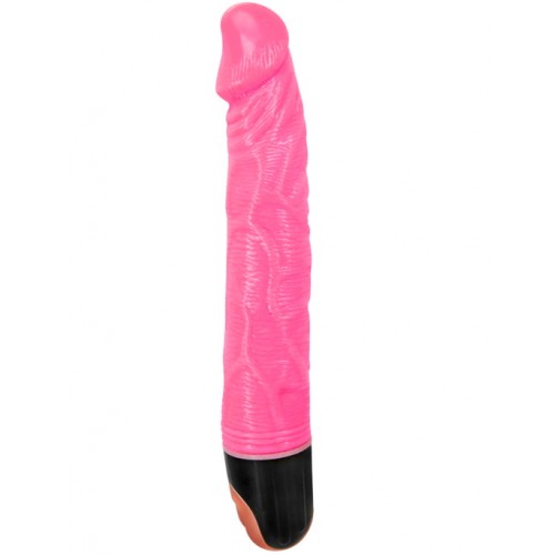 Реалистичный вибратор розового цвета Baile 22 см