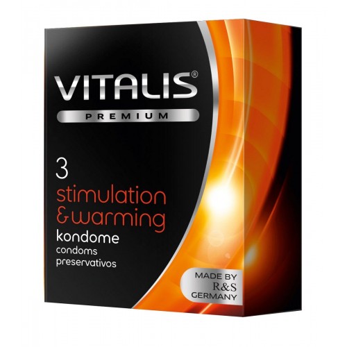 Презервативы Vitalis Premium №3 Stimulation and Warming с согревающим эффектом