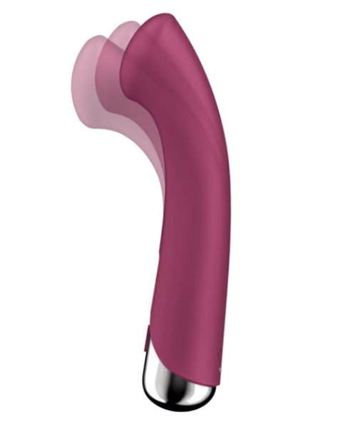Вибратор с ротаций красный Satisfyer Spinning G-Spot 1