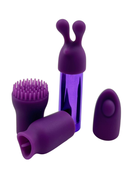 Вибростимулятор со сменными насадками NLONELY